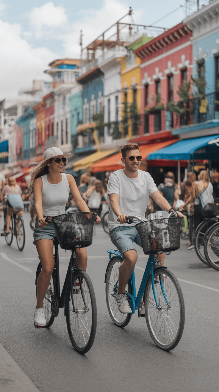 Paseos en bicicleta permiten actividad física y explorar lugares juntos.