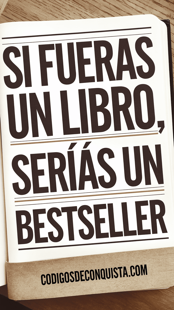 Si fueras un libro, serías un bestseller